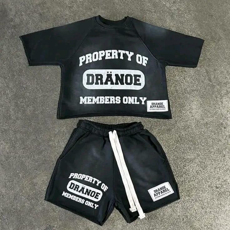 Two-Piece Short Set — Black