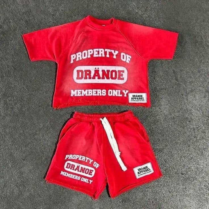 Two-Piece Short Set — Red
